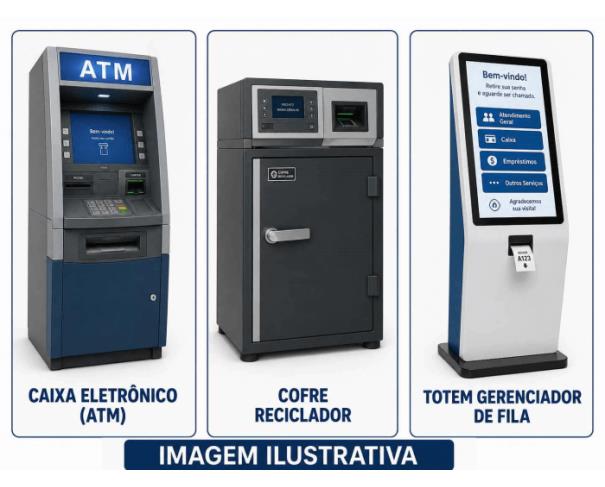 Foto de BRASILIA/DF - Lote composto de sucatas de Caixas Eletrônicos (ATM), Cofres Recicladores e Totens Gerenciadores de Fila