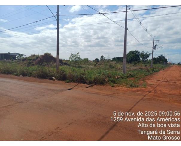 Foto de TANGUARÁ DA SERRA/MT - Lote de terreno nº 01-D, da quadra nº 01, no Loteamento Jardim Industriário.