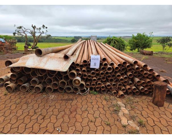 Foto de LONDRINA/PR - CANO DE ALUMÍNIO PARA IRRIGAÇÃO 52 BARRAS 6M X 6" DE ENGATE RÁPIDO E 130 BARRAS DE 6M X 4" DE ENGATE RÁPIDO